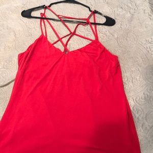 Red strappy top